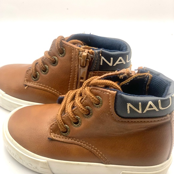 LIKE NEW! Nautica Toddler Chukka Boots with Lace-Up and Zipper Ankle Size 5 - Picture 6 of 9